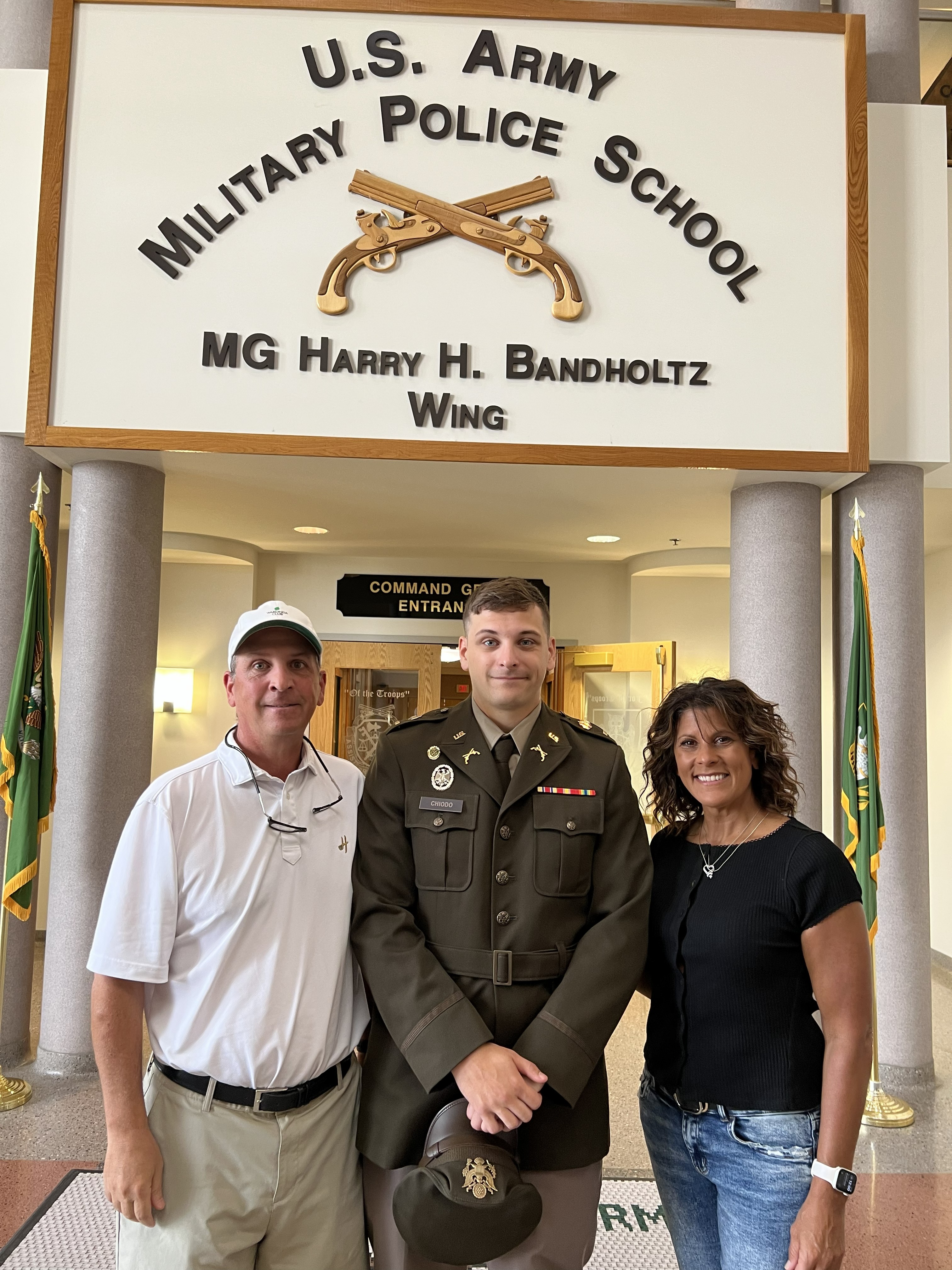 Lisa and Frank with son Louie at the U.S. Army Military Police School
